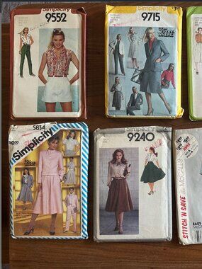 Vintage Sewing Pattern Bundle | Simplicity, McCall’s & Butterick | 13 Patterns